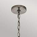 Lampadario Classico Karlee Acciaio Peltro Classico Cristallo 9 Luci E14 QN-KARLEE9