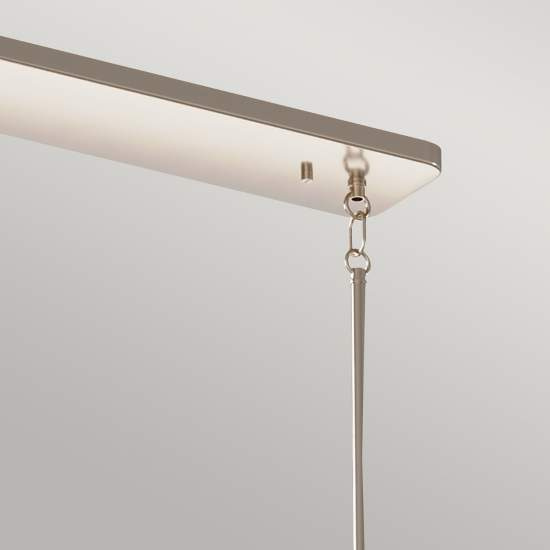 Lampadario Contemporaneo Kimrose Acciaio Nichel Lucido Vetro 10 Luci E14 QN-KIMROSE10-PN