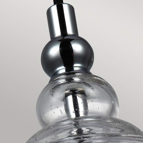 Sospensione Industrial Nordica Loras Acciaio Vetro 1 Luce E27 QN-LORAS-1MP