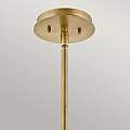 Sospensione Contemporanea Lotus Acciaio Ottone Antico Vetro 1 Luce E27 QN-LOTUS-P-HBR