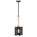 Sospensione Industrial Nordica Ludlow Acciaio Grafite Spazzolata 1 Luce E27 QN-LUDLOW-1P-GR
