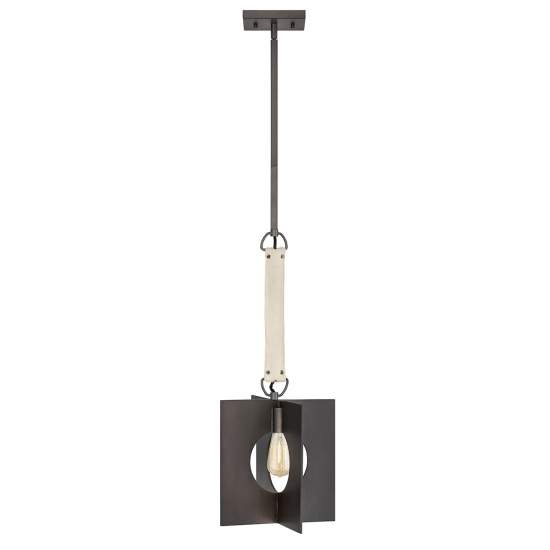 Sospensione Industrial Nordica Ludlow Acciaio Grafite Spazzolata 1 Luce E27 QN-LUDLOW-1P-GR