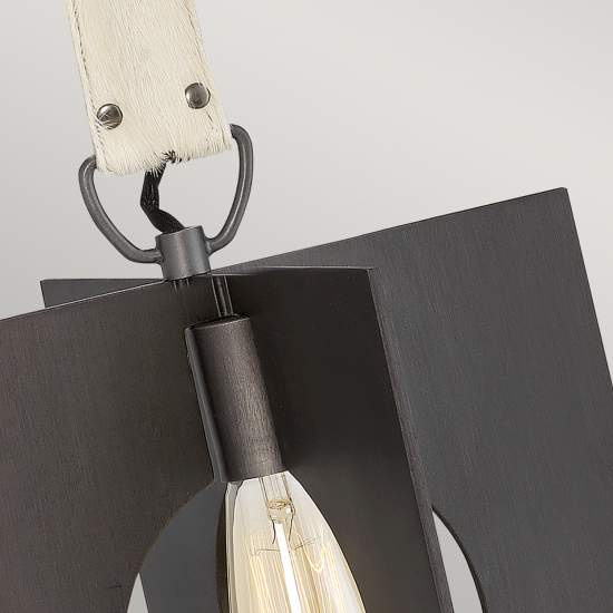 Sospensione Industrial Nordica Ludlow Acciaio Grafite Spazzolata 1 Luce E27 QN-LUDLOW-1P-GR