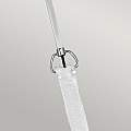 Sospensione Contemporanea Ludlow Acciaio Nichel Lucido Acrilico 1 Luce E27 QN-LUDLOW-1P-PN