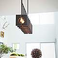 Lampadario Contemporaneo Ludlow Acciaio Grafite Spazzolata 8 Luci E27 QN-LUDLOW8-GR