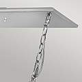 Lampadario Contemporaneo Ludlow Acciaio Nichel Lucido Acrilico 8 Luci E27 QN-LUDLOW8-PN
