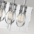 Lampadario Contemporaneo Ludlow Acciaio Nichel Lucido Acrilico 8 Luci E27 QN-LUDLOW8-PN