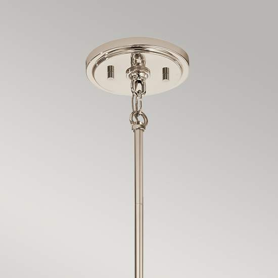 Sospensione Contemporanea Marilyn Acciaio Nichel Lucido Vetro 1 Luce E27 QN-MARILYN-MP