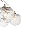 Lampadario Contemporaneo Marilyn Acciaio Nichel Lucido Vetro 6 Luci E27 QN-MARILYN6