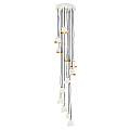 Lampadario Industrial Nordico Nula Acciaio 12 Luci E14 QN-NULA-12P