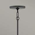 Lampadario Contemporaneo Ren Acciaio Nero Opaco Oro 5 Luci G9 3 Led QN-REN5