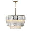 Lampadario Contemporaneo Reverie Acciaio Oro Champagne 12 Luci E14 QN-REVERIE-12P-CPG