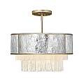 Lampadario Contemporaneo Reverie Acciaio Oro Champagne 4 Luci E14 QN-REVERIE-4P-CPG