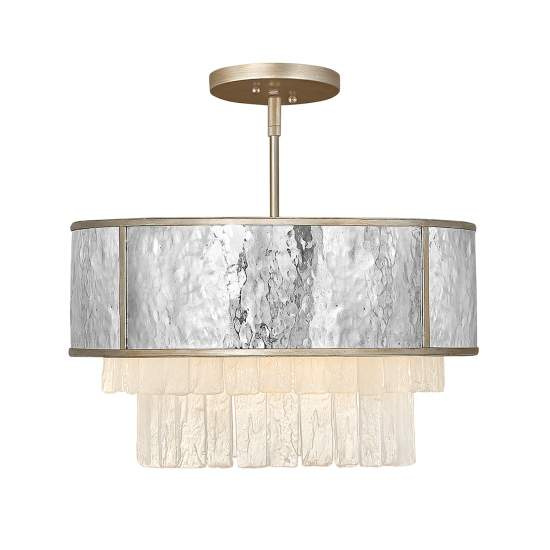 Lampadario Contemporaneo Reverie Acciaio Oro Champagne 4 Luci E14 QN-REVERIE-4P-CPG