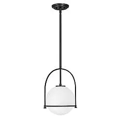Sospensione Industrial Nordica Somerset Acciaio Nero 1 Luce E27