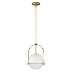 Sospensione Industrial Nordica Somerset Acciaio Ottone Antico 1 Luce E27