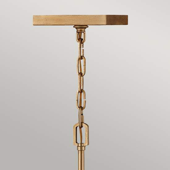Lampadario Industrial Nordico Stinson Acciaio Ottone Antico Grande 4 Luci E14 QN-STINSON-4P-L-DBR