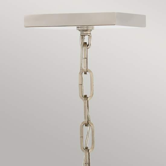 Lampadario Industrial Nordico Stinson Acciaio Nero E Nichel Lucido 4 Luci E14 QN-STINSON-4P-M-BK