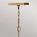 Lampadario Industrial Nordico Stinson Acciaio Ottone Antico Piccolo 4 Luci E14 QN-STINSON-4P-M-DBR