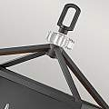 Applique Industrial Nordico Stinson Acciaio Nero E Nichel Lucido 2 Luci E14 QN-STINSON2-BK