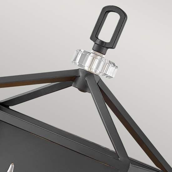 Applique Industrial Nordico Stinson Acciaio Nero E Nichel Lucido 2 Luci E14 QN-STINSON2-BK