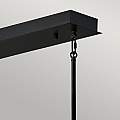 Lampadario Industrial Nordico Styx Acciaio Nero Oro Led Integrato 55W 3000K QN-STYX-LED-ISLE-BG