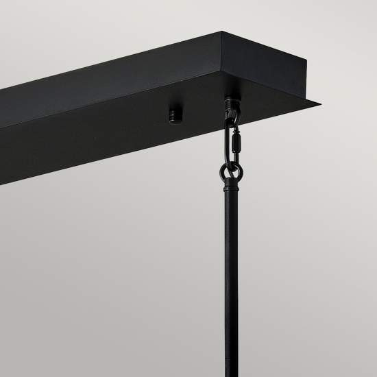 Lampadario Industrial Nordico Styx Acciaio Nero Oro Led Integrato 55W 3000K QN-STYX-LED-ISLE-BG