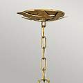 Lampadario Industrial Nordico Vida Acciaio Oro Brunito Piccolo 13 Luci E14 QN-VIDA-13P-S