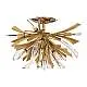 Lampada a Soffitto Industrial Nordico Vida Acciaio Oro Brunito 9 Luci E14