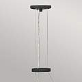 Lampadario Contemporaneo Willow Acciaio Nero Carbone Oro Deluxe Oro 6 Luci E14 QN-WILLOW6-CBK