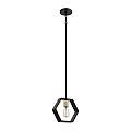 Sospensione Industrial Nordica Bismarck Acciaio Nero Terra 1 Luce E27 QZ-BISMARCK-MP-EK