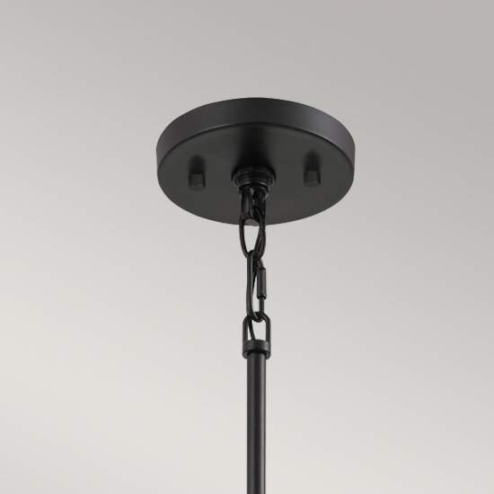 Sospensione Industrial Nordica Bismarck Acciaio Nero Terra 1 Luce E27 QZ-BISMARCK-MP-EK