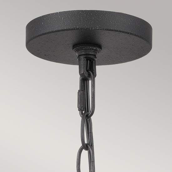 Lampadario Industrial Nordico Bradbury Acciaio Grigio Cenere 4 Luci E14 QZ-BRADBURY-4P-GK
