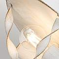 Plafoniera Industrial Nordica Bradbury Acciaio Bianco Antico 2 Luci E14 QZ-BRADBURY-F-AWH