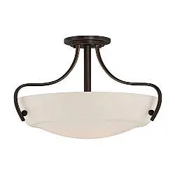 Lampada A Soffitto Contemporanea Chantilly Metallo Bronzo Palladiano 3 Luci E27