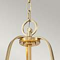 Lampadario Contemporaneo Gotham Metallo Ottone Spazzolato 4 Luci E27 QZ-GOTHAM-P-BB