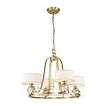 Lampadario Contemporaneo Gotham Metallo Ottone Spazzolato 4 Luci G9 Led 3.5W QZ-GOTHAM4-BB