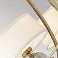 Lampadario Contemporaneo Gotham Metallo Ottone Spazzolato 4 Luci G9 Led 3.5W QZ-GOTHAM4-BB