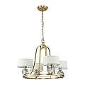 Lampadario Contemporaneo Gotham Metallo Ottone Spazzolato 4 Luci G9 Led 3.5W QZ-GOTHAM4-BB