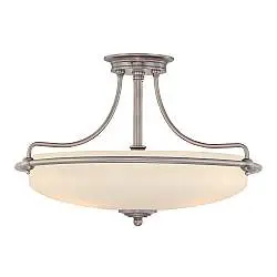 Lampada A Soffitto Contemporanea Griffin Metallo Cromo Lucido 4 Luci E27