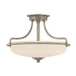 Lampada A Soffitto Contemporanea Griffin Metallo Cromo Lucido 3 Luci E27