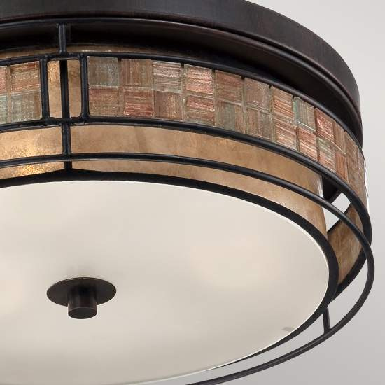 Plafoniera Contemporanea Laguna Metallo Rame Rinascimentale 3 Luci E27 QZ-LAGUNA-F-L