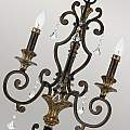 Lampadario Classico Marquette Acciaio Bronzo Heirloom 3 Luci E14 QZ-MARQUETTE3