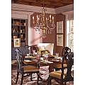Lampadario Classico Marquette In Acciaio Bronzo Heirloom 6 Luci E14 QZ-MARQUETTE6-A