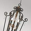Lampadario Classico Marquette Acciaio Bronzo Heirloom 6 Luci E14 QZ-MARQUETTE6-B