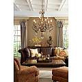 Lampadario Classico Marquette Acciaio Bronzo Heirloom 9 Luci E14 QZ-MARQUETTE9