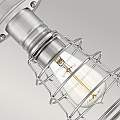 Plafoniera Industrial Nordica Mixon Acciaio Nichel Spazzolato 1 Luce E27 QZ-MIXON-SF-BN
