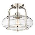 Sospensione Industrial Nordica Trilogy Metallo Nichel Spazzolato 1 Luce E27 QZ-TRILOGY-SFS-BN