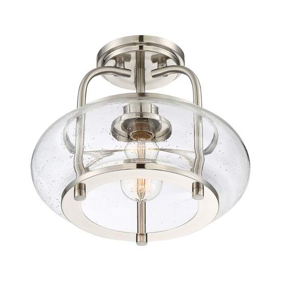 Sospensione Industrial Nordica Trilogy Metallo Nichel Spazzolato 1 Luce E27 QZ-TRILOGY-SFS-BN