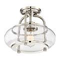 Sospensione Industrial Nordica Trilogy Metallo Nichel Spazzolato 1 Luce E27 QZ-TRILOGY-SFS-BN
